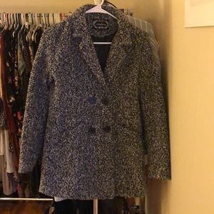 Gently worn speckled trench